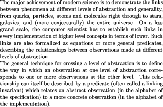 \begin{singlespace}% latex2html id marker 5935
\par The major achievement of mod...
...crete observation (in the alphabet of the
implementation).
\par\end{singlespace}