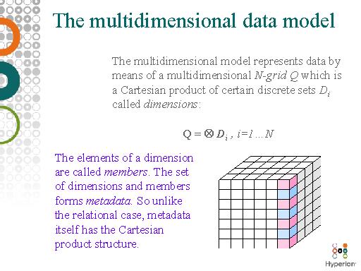 tabular and multidimensional models